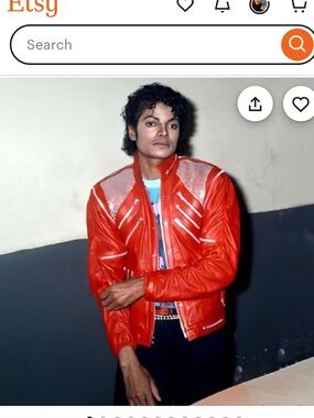 Vintage "Thriller" leather jacket